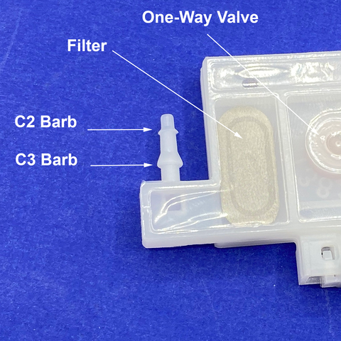 V3 Top-Load White Ink Damper for DTG/DTF Fits most models: XP-15000 Nipple Conversion