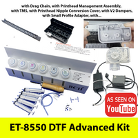 Professional Bundle Conversion DIY Continuous Ink Supply (CIS) Kit for ET-8550 DTF Conversion - ET-8550 ET8550 CIS