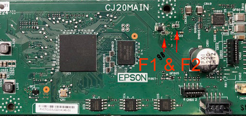 F1 Fuse (also F2, F3...) for Epson Mainboard - Fix Error 0x9A or 031006 on WF-7720, WF-7710, WF-3640, ET-8550, XP-15000...