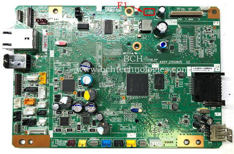 F1 Fuse (also F2, F3...) for Epson Mainboard - Fix Error 0x9A or 031006 on WF-7720, WF-7710, WF-3640, ET-8550, XP-15000...