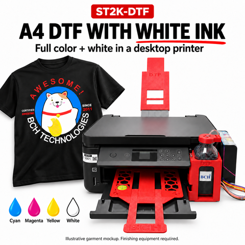 BCH ST2K-DTF A4 DTF Printer with White Ink