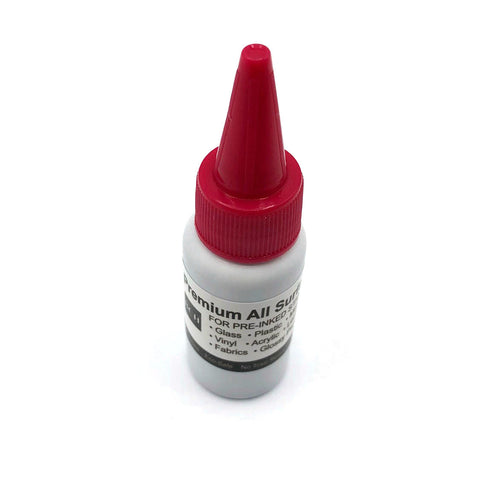 BCH Premium Universal All-Surface Stamp Ink - Oil Based for Pre-Inked Stamps - Red 20 ml (0.68 oz)