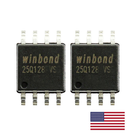 2PCS W25Q128JVSQ 25Q128JVSQ128-Mbit 3V serial flash memory SOP8 for Firmware