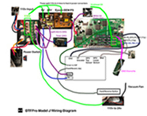 Wiring Diagram for Epson 1390 C655 MAIN Mainboard with Bonus DTF Pro Model J Wiring