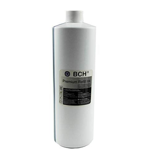 BCH Bulk 1 Liter BLACK (1000 ml) Premium Black Dye Ink for Epson