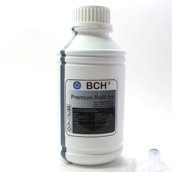 Premium Dye Ink - 500 ml Black Photo Dye Ink for HP (ID500K-AH)