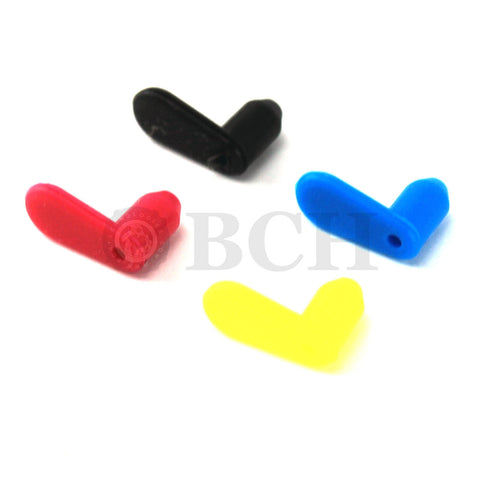 4 Color 4 mm L Silicone Plugs for Ink Refill HP 88 564 920 940 950 932 XL (4 PCS)