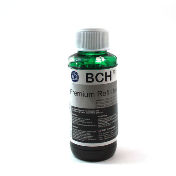 Premium Dye Ink - 100 ml Green for Canon Pro 9000 Mark II CLI-8 (ID100GREEN-AC)