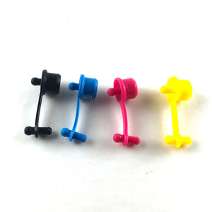 4 Silicone Stopper Plugs for CIS tanks with 1 cm Inner Diameter Refill Hole (AS-Stopper-4)