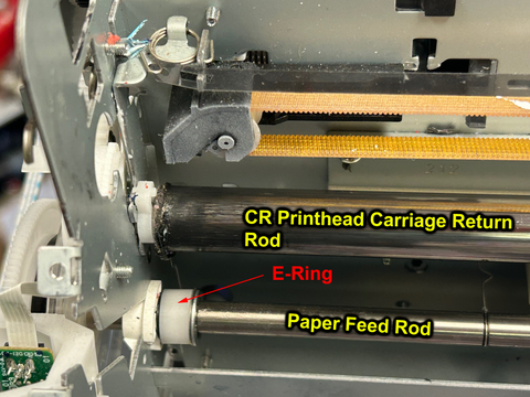 E-Ring for Paper Feed (PF) Rod - Compatible with Epson L1800, 1390, Artisan 1430