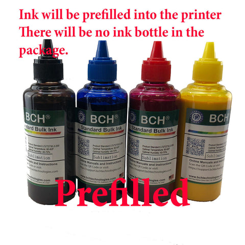 Converted Epson ST-2000 EcoTank Sublimation Printer Bundle – Prefilled Ink & Paper, Ready to Print