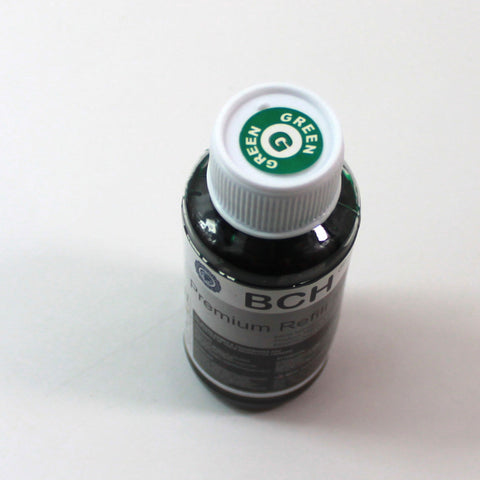 Premium Dye Ink - 100 ml Green for Canon Pro 9000 Mark II CLI-8 (ID100GREEN-AC)