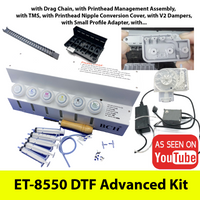 Professional Bundle Conversion DIY Continuous Ink Supply (CIS) Kit for ET-8550 DTF Conversion