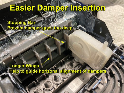 Damper Holder for Epson L1800/1390/1400/1410/1430/1500W Printers - Replaces CSIC Holder with Enhanced Design