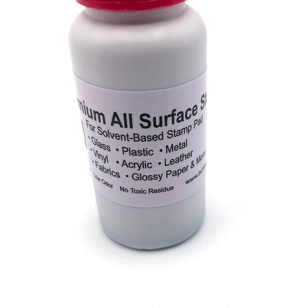 BCH Premium All-Surface Stamp Ink - Solvent Based Fast Dry Red