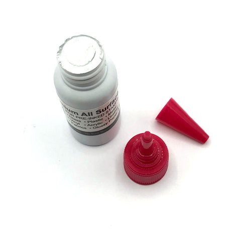 BCH Premium Universal All-Surface Stamp Ink - Oil Based for Pre-Inked Stamps - Red 20 ml (0.68 oz)