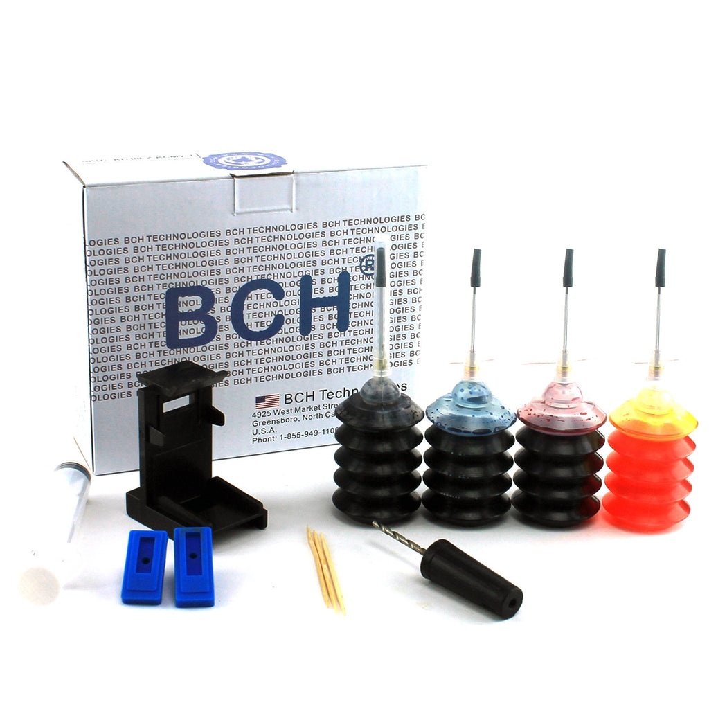 First Printer Ink First-Timer Ink Refill Kit for HP Inkjet Printer Cartridges: 60 61 62 ...