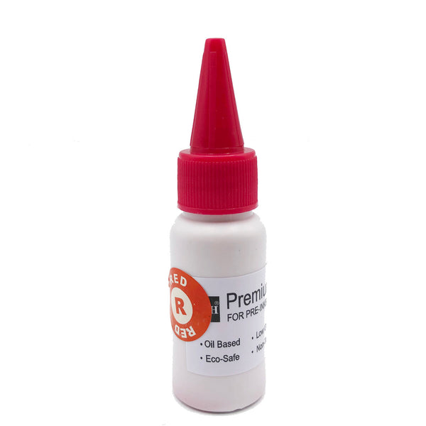 Spot Red Oil-Based Premium Stamp Refill Ink by BCH for Pre-Inked Rubber Gel Pads & Dot Matrix Ribbons - 20 ml -0.68oz