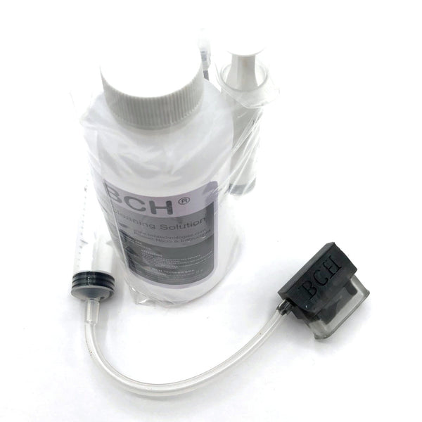 Unclogging Combo Kit for Epson Printhead: ET-8500 ET-8550 - DTF DTG MaxStrength Concentrated Cleaning Solution with Adapter