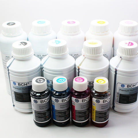 Premium Dye Ink - 500 ml Black Photo Dye Ink for HP (ID500K-AH)