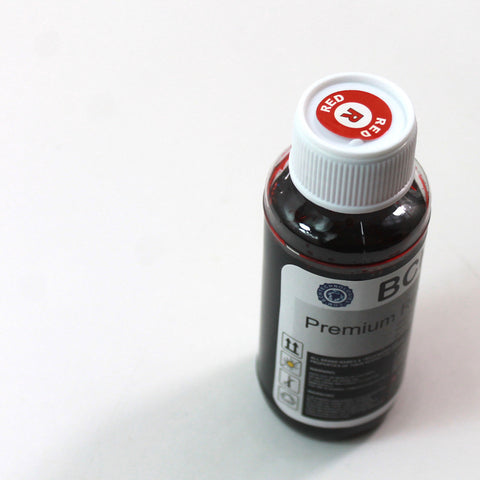 Premium Dye Ink - 100 ml Red for Canon Pro 9000 Mark II CLI-8 (ID100RED-AC)