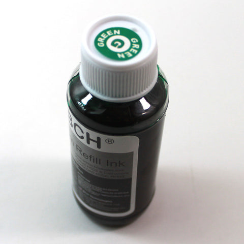 Premium Dye Ink - 100 ml Green for Canon Pro 9000 Mark II CLI-8 (ID100GREEN-AC)