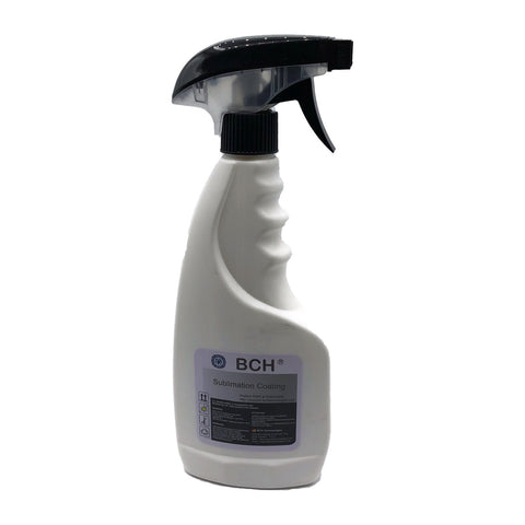 BCH Sublimation Coating Spray for All Types of Fabric - 500ml (16 oz) - Suitable for Cotton, Polyester, T-shirts, and Canvases - Features Quick-Drying Formula,  One-Step Application, and Exceptional Adhesion