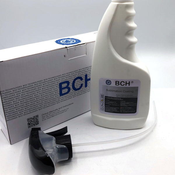 BCH Sublimation Coating Spray for All Types of Fabric - 500ml (16 oz) - Suitable for Cotton, Polyester, T-shirts, and Canvases - Features Quick-Drying Formula,  One-Step Application, and Exceptional Adhesion