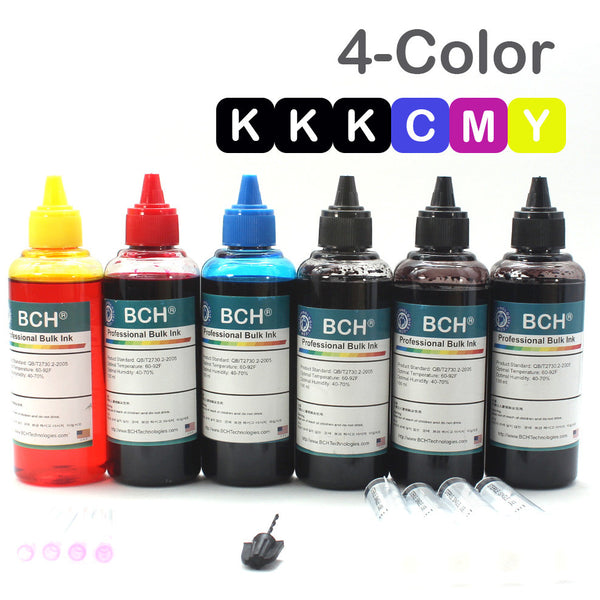 Standard 600 ml 4-Color Refill Ink for All Printers (KD600X-CU)