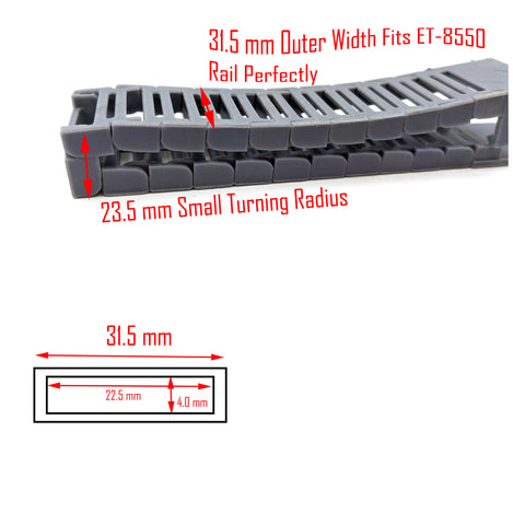 Drag Chain for ET-8550 DTF DTG Printers - Adjustable Length Tube Guide