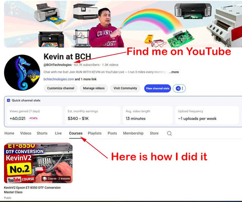 Used A3 DTF Printer w/ White Ink – Epson ET-8550 KevinV2 – Local Pickup Greensboro NC