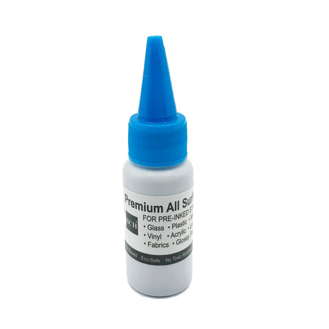 BCH Premium Universal All-Surface Stamp Ink - Oil Based for Pre-Inked Stamps - Black 20 ml (0.68 oz)