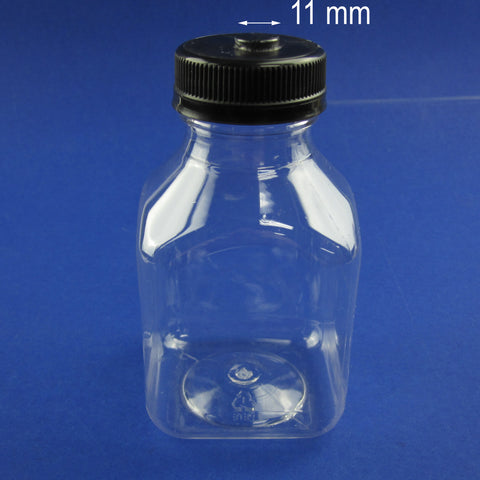 Open Top 200 ml Clear PETE Bottle for Waste Tank