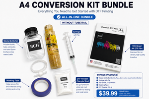 BCH Y4CT™ Basic Conversion Kit for A4 Printers - with Dirty Used Bottle