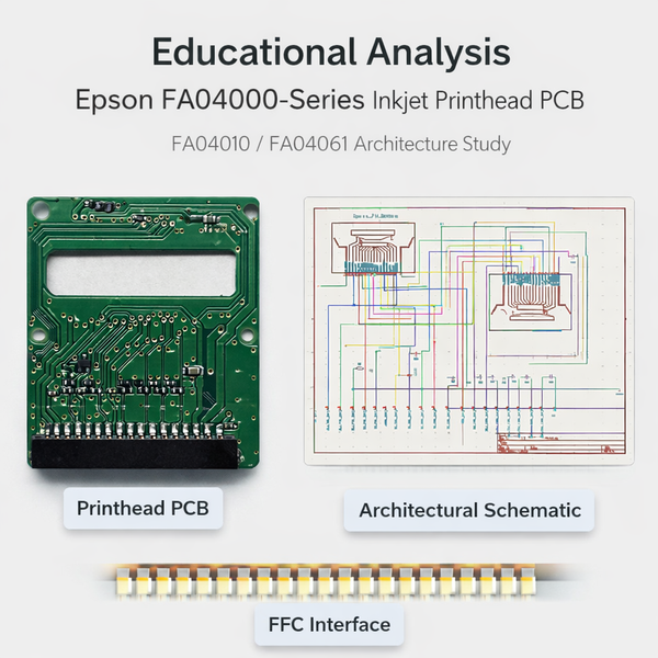 Educational Analysis of Epson FA04000 Inkjet Printhead PCB - Digital Download