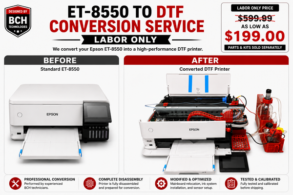 ET-8550 to DTF Conversion Service – Labor Only