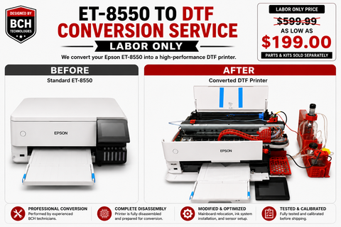ET-8550 to DTF Conversion Service – Labor Only