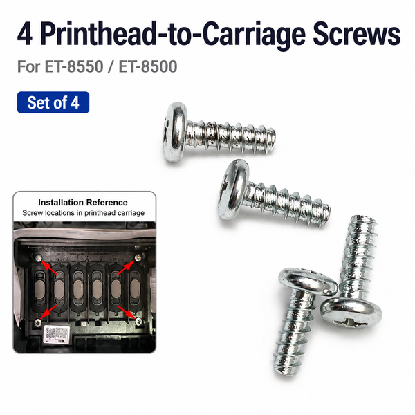Set of 4 Printhead-to-Carriage Mounting Screws for Epson ET-8550 ET-8500