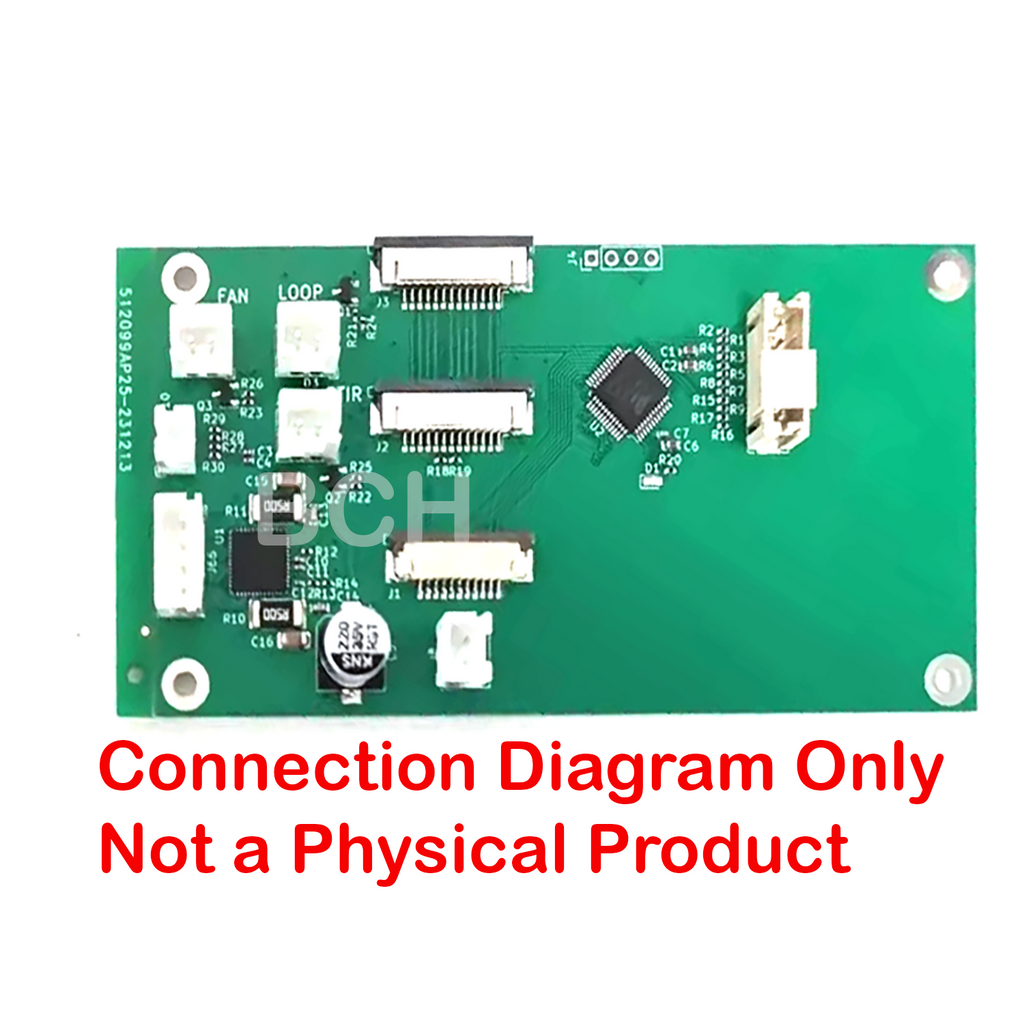 Connection Wiring Diagram for Erasmart STEP Motor DTF Control Board to Epson L1800 MAIN Mainboard Tenee