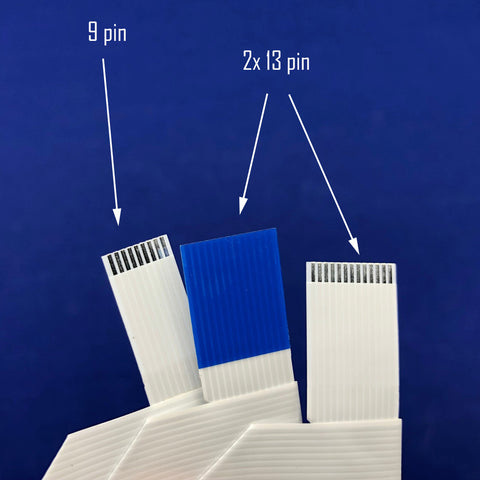 Printhead FFC Bundle Combo for Epson L-1800 1390 1400 1410 1430 R260 R270 R360 - 13x2 & 9 Pin