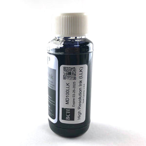 High-Resolution Printing Ink: Light Light Black LLK (Double Light Black)for Medical Imaging & Black and White (BW) Photo Printing (MD100LLK)