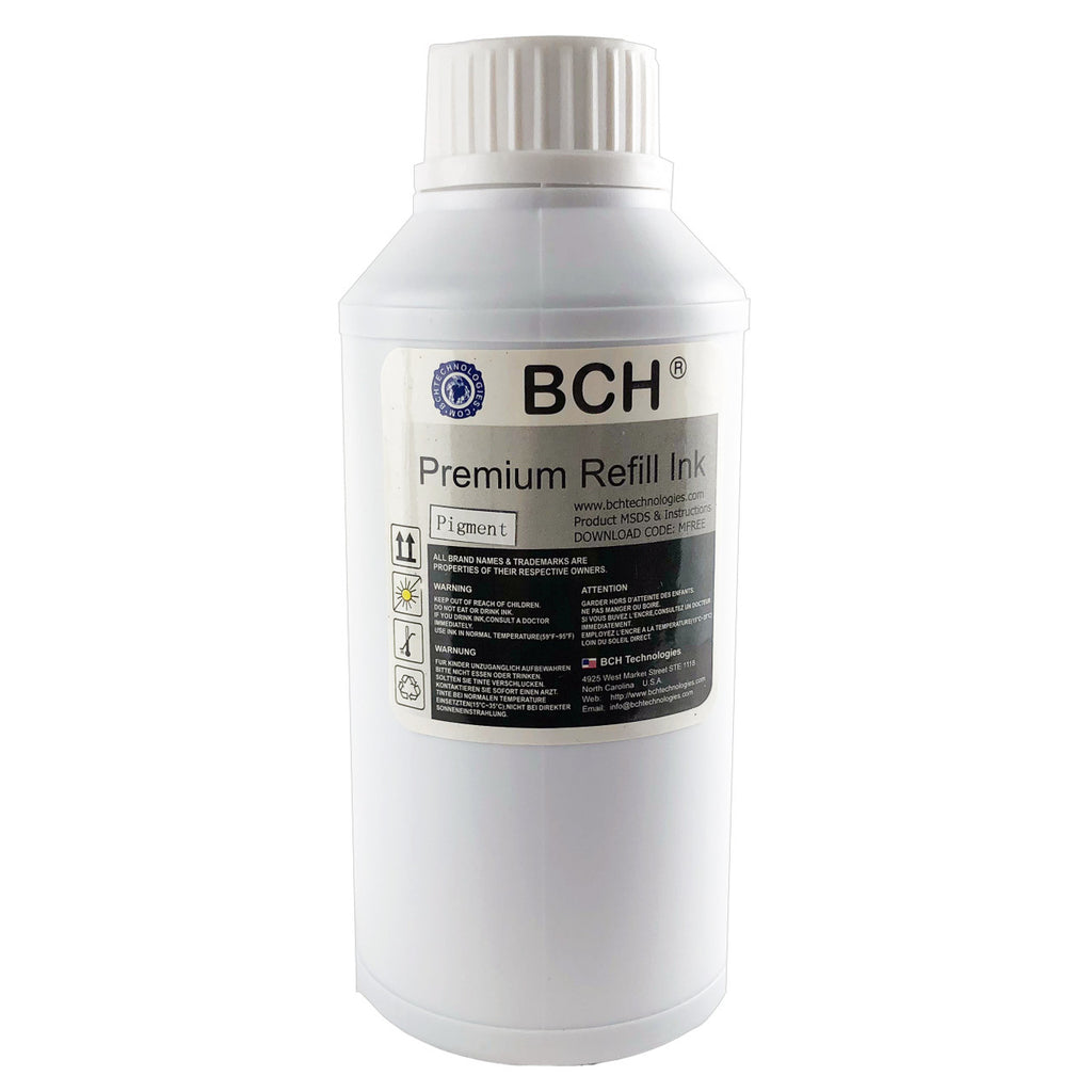 Premium Pigment Ink - 500 ml Black Refill Ink for HP(IP500K-AH)