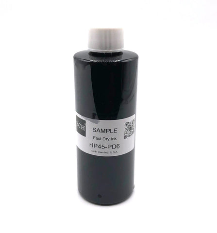 100 ml Sample of BCH Fast Dry Black (Double Extra Dark) for Industrial Mail Printing (C6195A Compatible PD4/PD6) - 100 ml