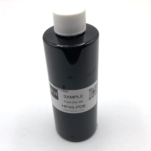 100 ml Sample of BCH Fast Dry Black (Double Extra Dark) for Industrial Mail Printing (C6195A Compatible PD4/PD6) - 100 ml