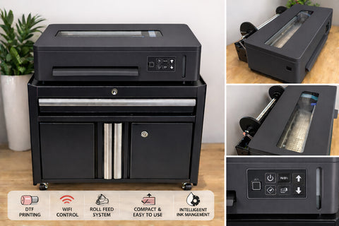 Kevin R2R Industrial A3+ DTF Printer XP600 – Built for Production – Intelligent White Ink System