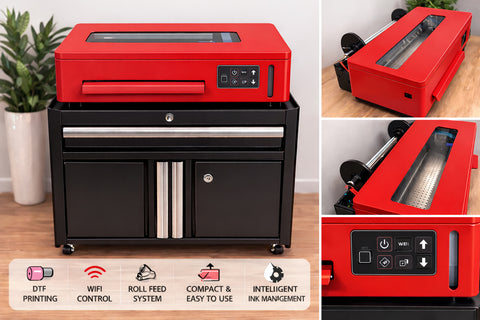 Kevin R2R Industrial A3+ DTF Printer XP600 – Built for Production – Intelligent White Ink System