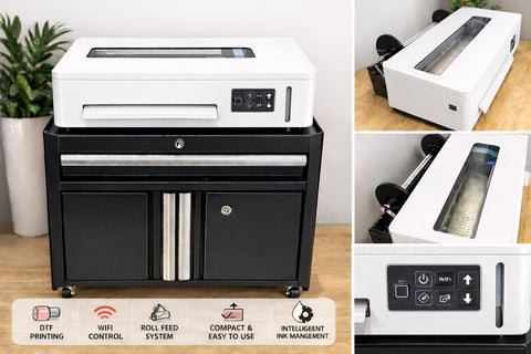 Kevin R2R Industrial A3+ DTF Printer XP600 – Built for Production – Intelligent White Ink System