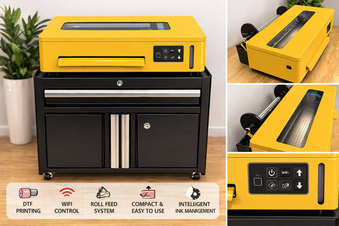 Kevin R2R Industrial A3+ DTF Printer XP600 – Built for Production – Intelligent White Ink System