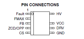 Epson L1800 1390 Power Supplies IC Chip One:  IC1 - NCP1342: High-Performance Quasi-Resonant Flyback Controller with Dynamic Self-Supply