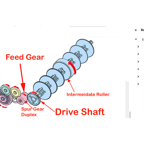 Replacement Duplexer Feeding Gear (DFG) for Epson ET-8550 ET8550 Duplxer